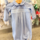 Levi Blue & White Geometric Gown
