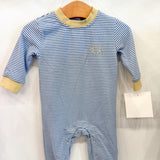 Blue Striped Antlers Romper