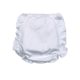 White Pima Diaper Cover - Monogram Me