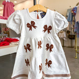 Football Bow Layered Dress