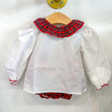 Sarah Red Christmas Plaid Set