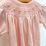 Sally Pink Smocked Gown