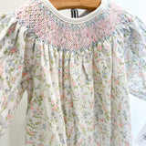Vivian Floral Smocked Bubble