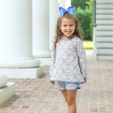 Floral Lounge Shorts Set