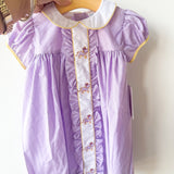 Molly LSU Lavender Gingham Dress