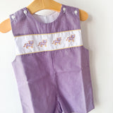 Pete LSU Purple Gingham Jon Jon