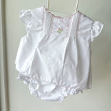 Cecila White Diaper Set