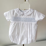 John White/Blue Romper