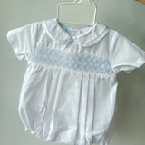 John White/Blue Romper