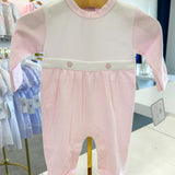 Pink Striped Footie