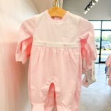 Pink Striped Footie