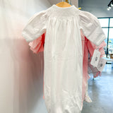 Emery White Smocked Gown