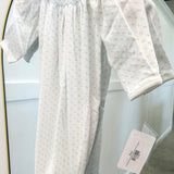 Tim Blue Dots Smocked Gown