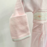 Sally Pink Striped Smocked Gown