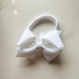 Extra Small White Bow on Band
