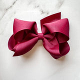 Medium Classic Bow Burgundy