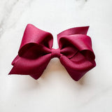 Small Classic Bow Burgundy
