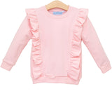 Laura Light Pink Ruffle Pullover