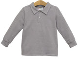 Michael Polo LS- Beige Stripe
