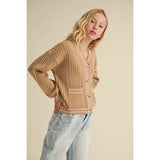 Tori Biege Cardigan