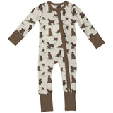 Chocolate Lab Dogs - Convertible Zip PJs