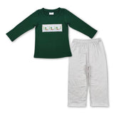 Green Duck Plaid Pants Set