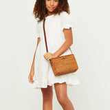 Clara Off White Swiss Dot Dress