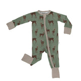 Deer- Convertible Zip PJs