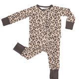 Classic Leopard- LS Convertible Zip PJs