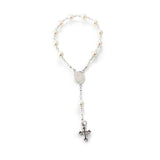 Sterling Silver White Rosary