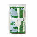 Blue Alligators- Burp Cloth Set