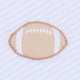 Touchdown Cutie Embroidered Bubble- Light Blue