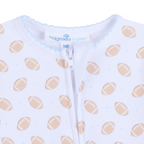 Touchdown Cutie Printed Zipper - Light Blue