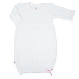 Paty Knit Overlap Shoulder Gown Pink
