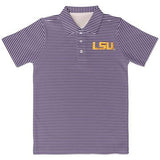 Ted LSU Striped Polo