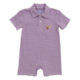 Purple Game Day Polo Romper