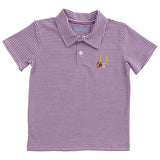 Purple Striped Game Day Polo