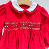 Rachel Red Corduroy LS Dress
