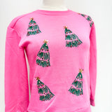 Pink Tree Sweater