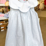 Aria Blue Scalloped Dress