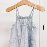 Sage Blue Stripe Dress