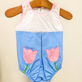 Maude Blue Flower Girl Bubble