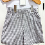 Gray Gingham Golf Tee and Shorts Set
