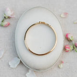 Gold Etched Bangle Medium