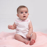 Raleigh Light Pink Swiss Dot Diaper Set