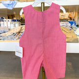 Red Gingham Christmas JonJon W/Car