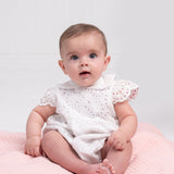 Olive White Eyelet Bubble