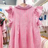 Evelyn Pink Pinstripe Dress