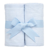 Small Check Set Of Two Burps Blue