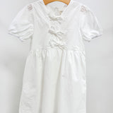 Girls Ribbon Detailed Puff Sleeve Dress